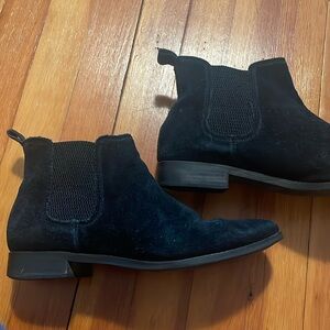 Toms suede Chelsea boot black
